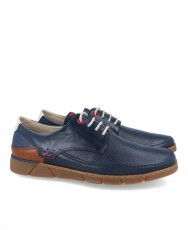 Fluchos Barry F1156 Navy blue leather shoes