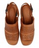 Carmela 160651 Women's die-cut leather sandal