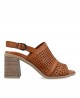 Carmela 160651 Women's die-cut leather sandal