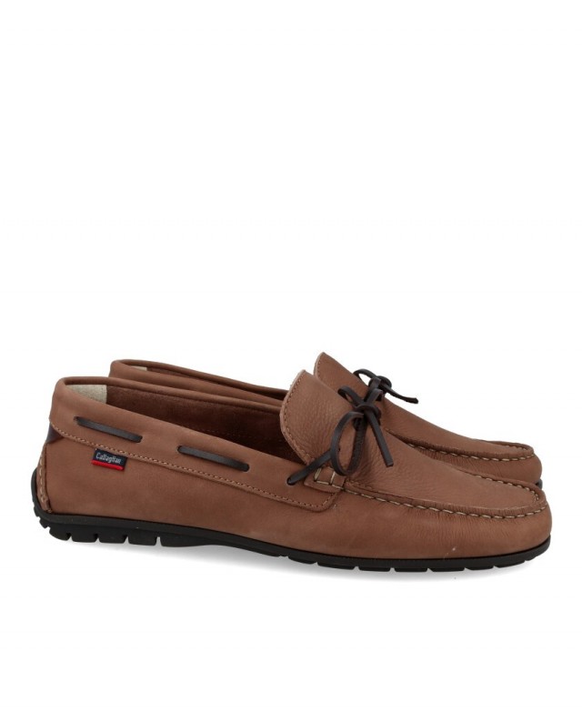 Callaghan Bitron 53901 Brown boat shoes for men