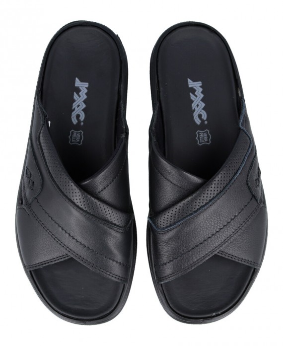 Sandalias para hombre en color negro Caracteristicas banda altura de piso 2 cm zapato de estilo casual suela de goma termoplast