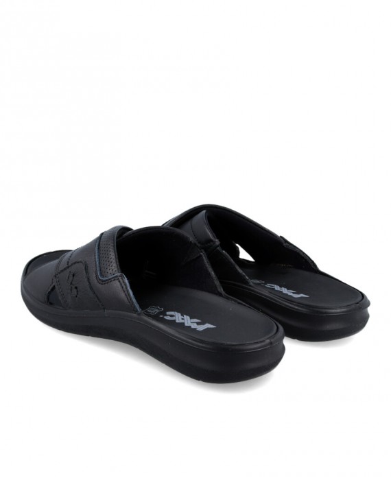Sandalias para hombre en color negro Caracteristicas banda altura de piso 2 cm zapato de estilo casual suela de goma termoplast