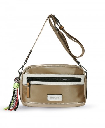 Binnari Madeira 19632 Women's beige crossbody bag