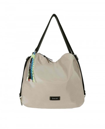Binnari Braganza 19501 Beige nylon backpack bag