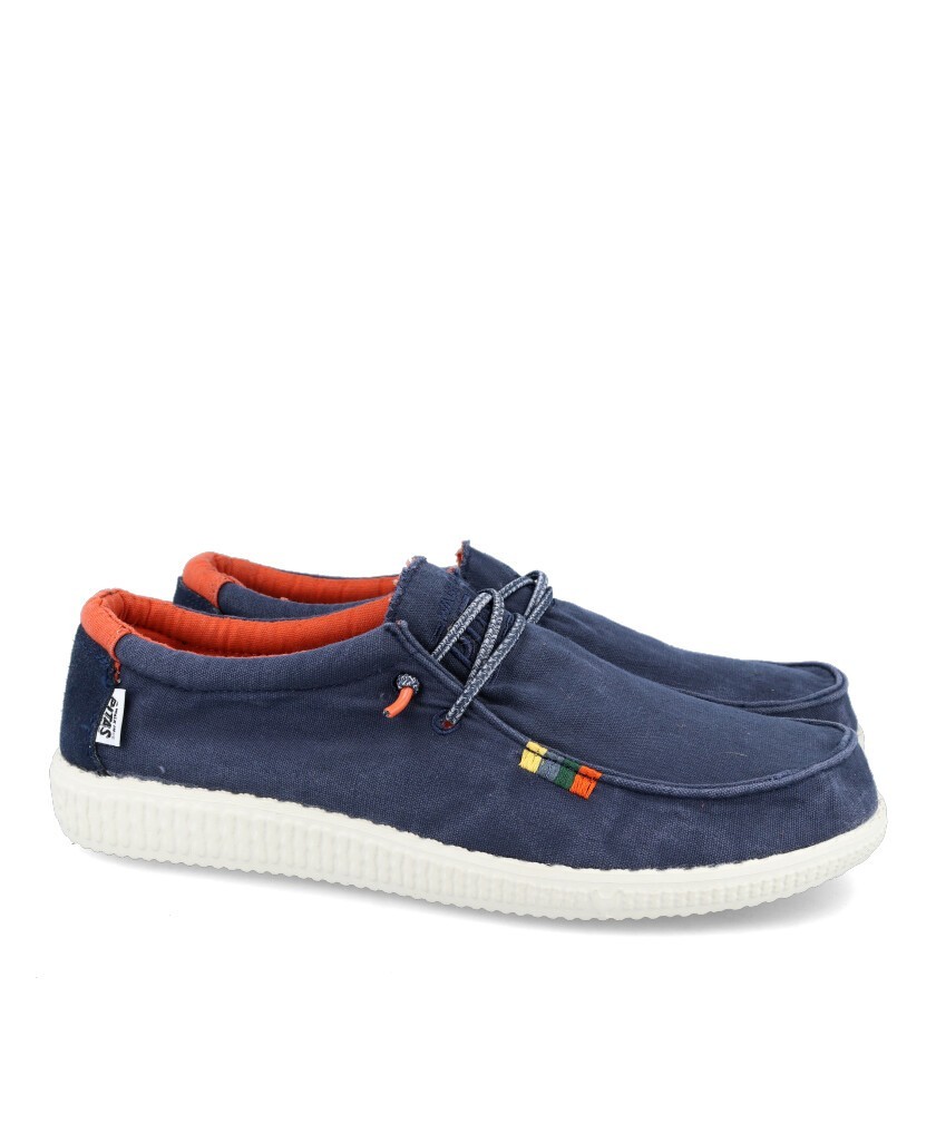 Pitas WP150 Wallabi Flag Blue canvas shoes
