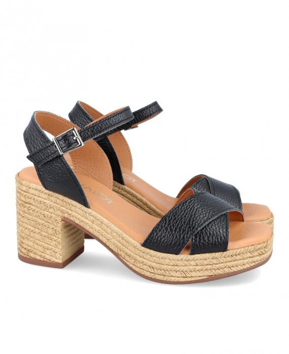 Catchalot Ona 5229 Black sandals with heel