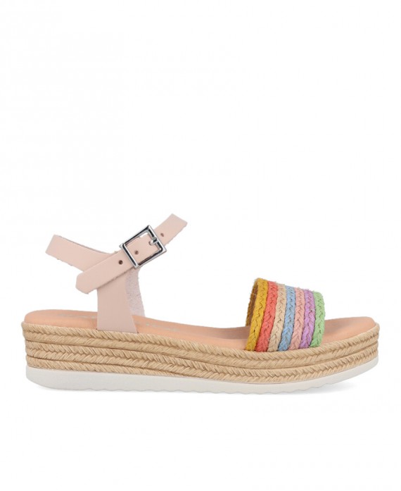 multicolored girl sandals