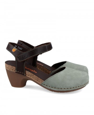 Zapatos Mujer - Sandalias casual grises con tacón Jungla 7463