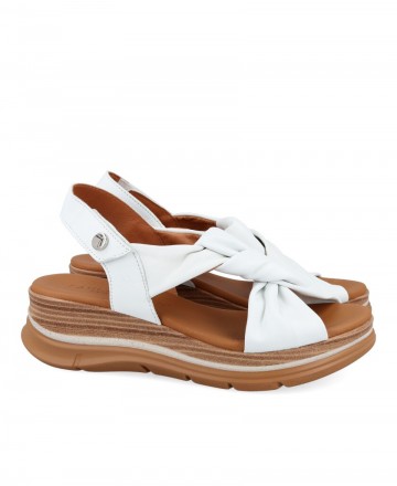 Zapatos Mujer - Sandalias blancas de piel Paula Urban 24-335