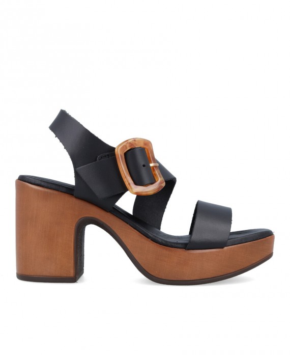 platform heeled sandal