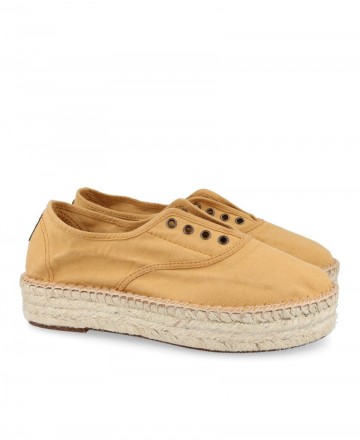 women shoes - Natural World 687 Yellow esparto sneakers