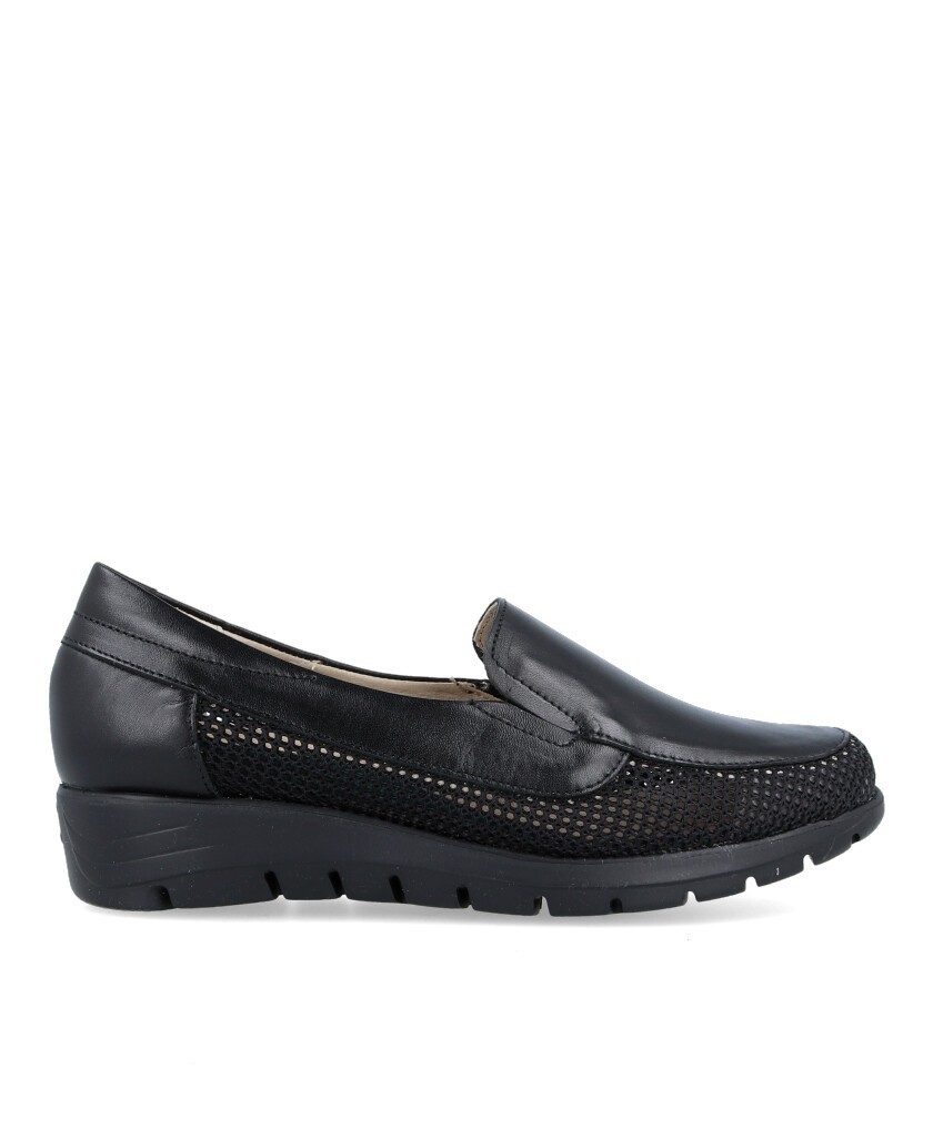 Pitillos 2603 Black Moccasins for summer for women