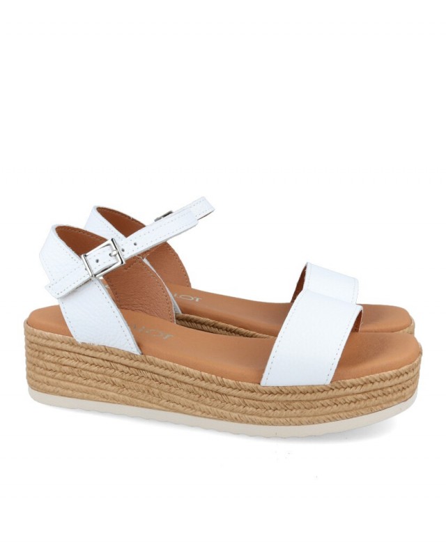 Catchalot Lena 5208 White platform sandals