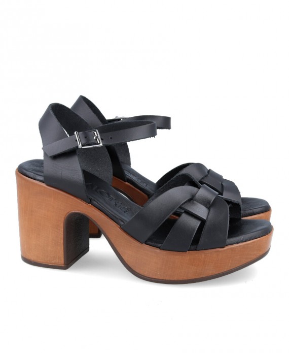 Catchalot Sabina 5243 Black platform sandals