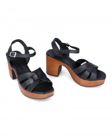 sandalias plataforma negras