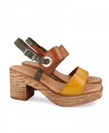 Marila Emiliana Leather sandals with medium heel