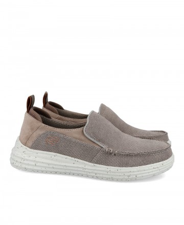 Zapatos de para hombre en color taupe Caracteristicas sin Cordones altura de piso 3 cm piso de goma termoplastica exterior text