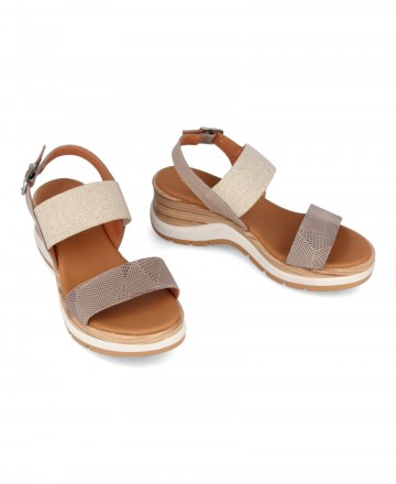 sandalias plataforma piel