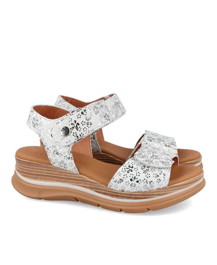 Silver platform sandals Paula Urban 24-43