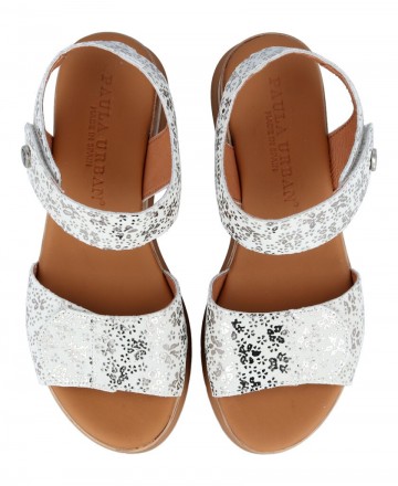 Silver platform sandals Paula Urban 24-43