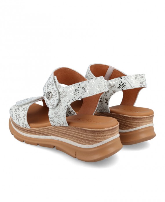 Silver platform sandals Paula Urban 24-43