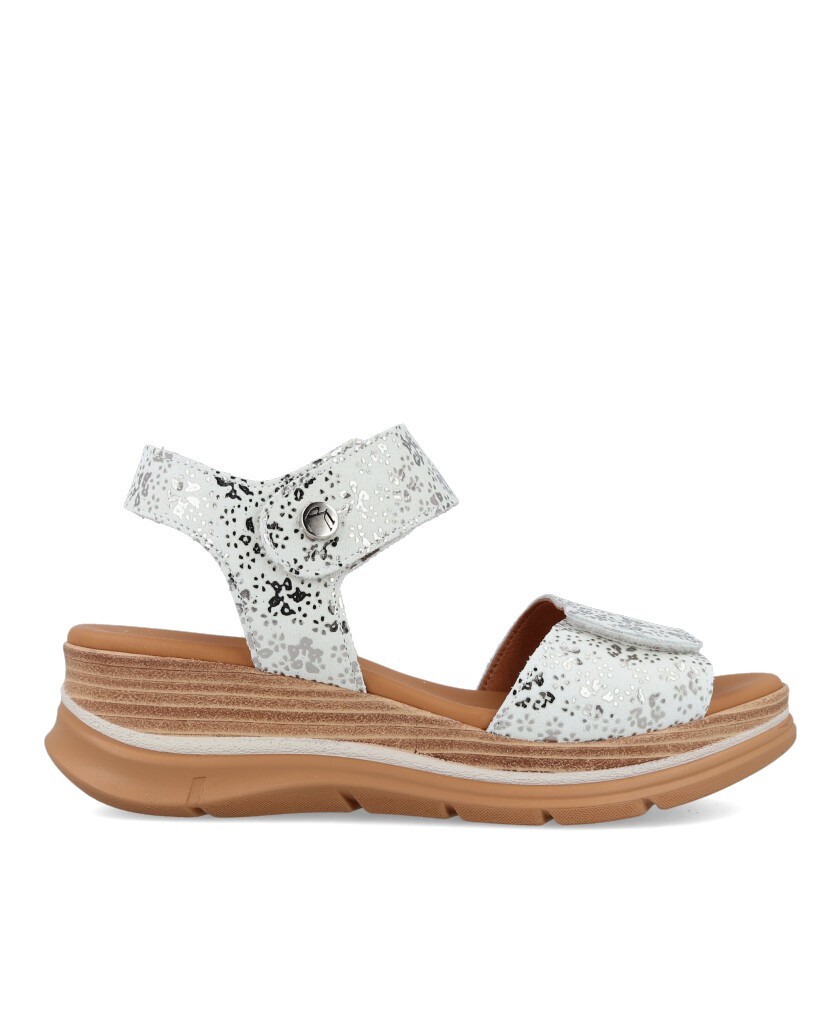 Silver platform sandals Paula Urban 24-43