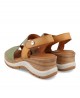 Platform sandals Paula Urban Nabuk 27-564