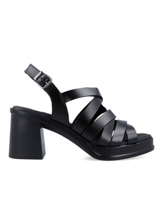 Black platform sandals Porronet Nerea 2977