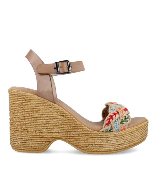 Sandalias altas online plataforma