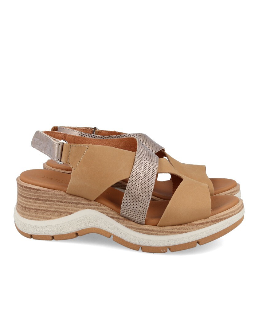 Platform leather sandals Paula Urban 27-560