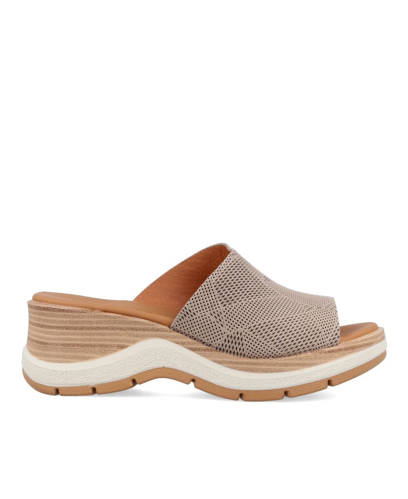 Leather clog Paula Urban Nabuk Tortola 27-577