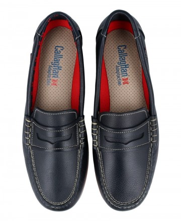 blue loafers man