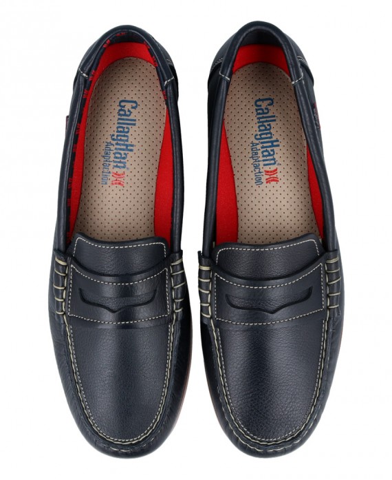 blue loafers man
