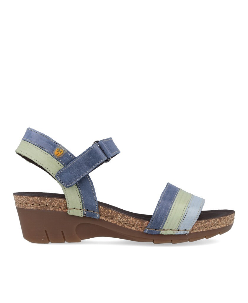 sandalias azules