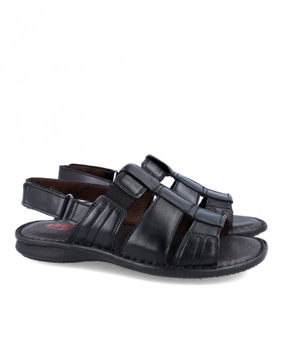 Zen 6758 Classic black casual sandal for men