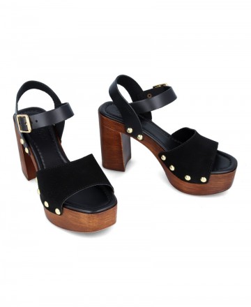 black sandal