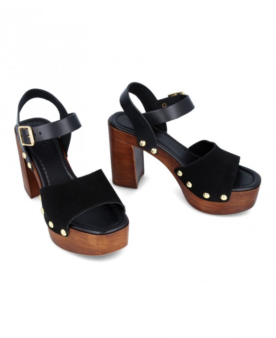 black sandal