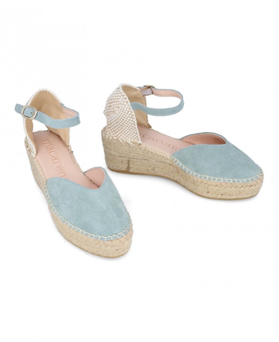woman leather espadrille