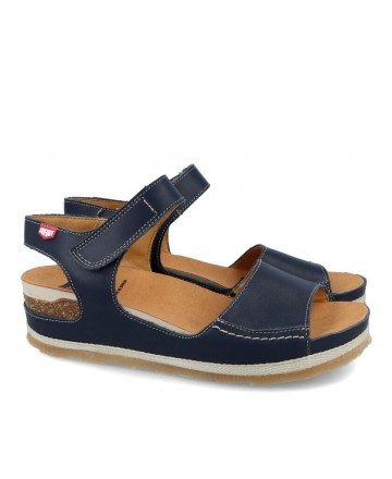 On Foot 203 Comfortable navy blue sandals
