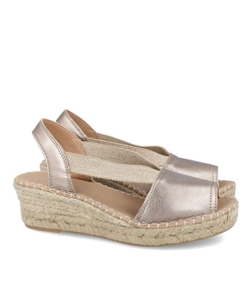 Andares Dona 17 Peep Toe Espadrille with elastics