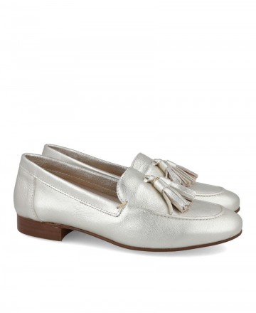 Andares Lola 17 Silver loafers for women