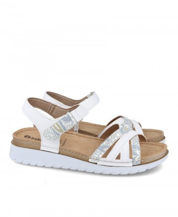 Inblu CN000035 White flat sandals for women