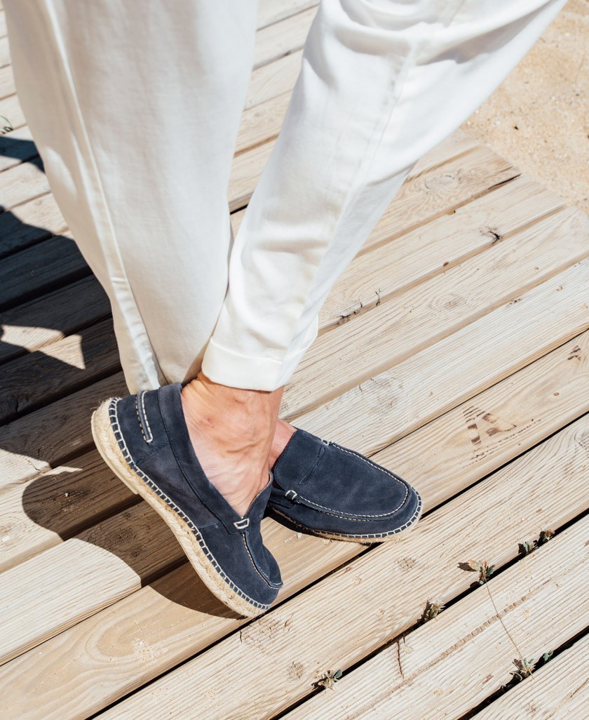 Zapatos de piel y yute Natural World Dalton 8192