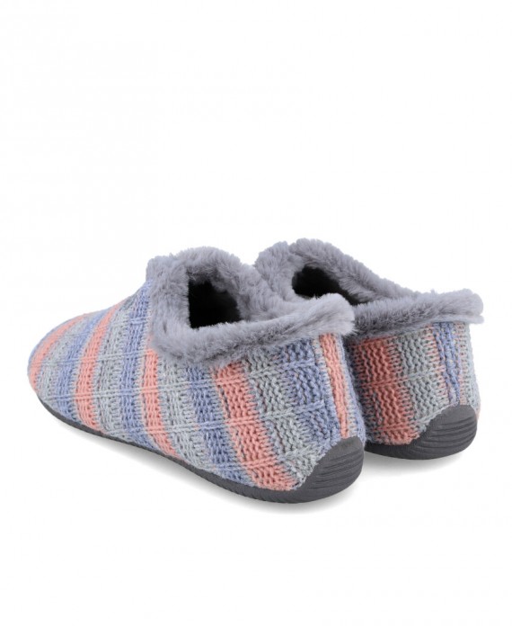 women's striped house slippers
