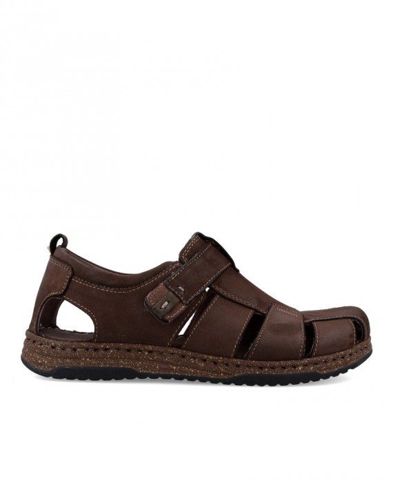 brown man sandal