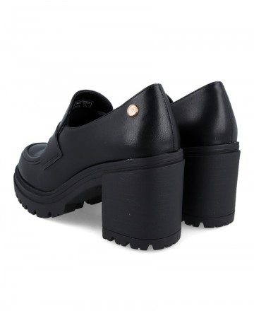 mocasines tacon alto