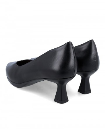 black heeled shoes