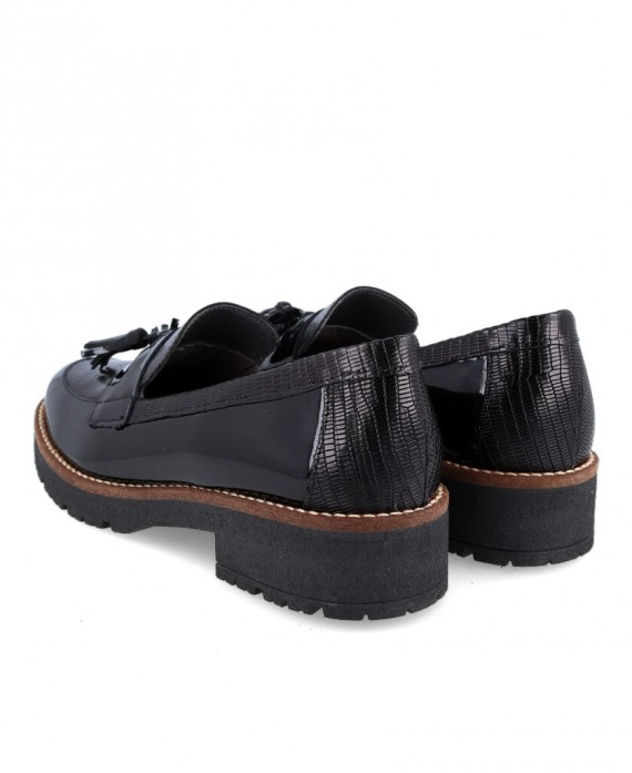 women's patent leather loafer