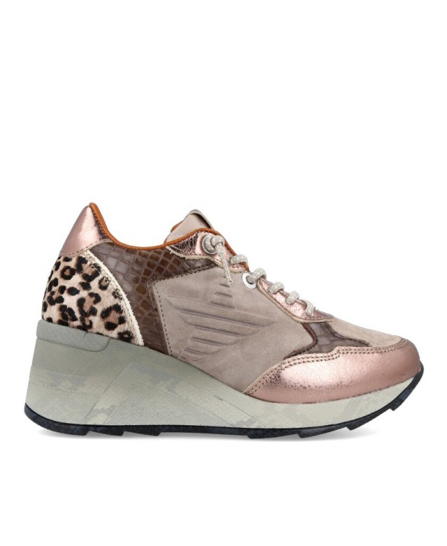 Leopard wedge store sneakers