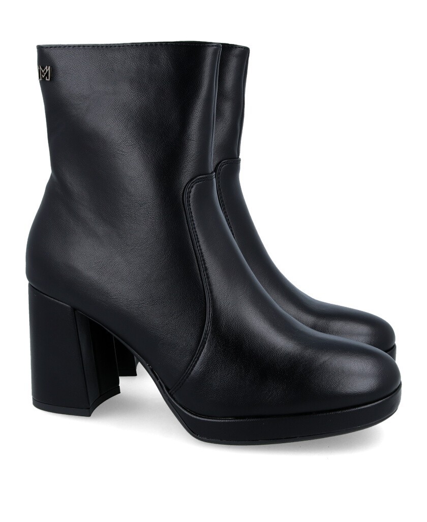 Mariamare 63373 High heeled black ankle boots for women